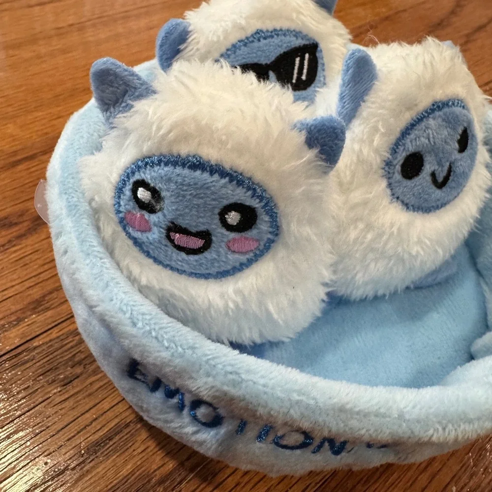 Emotional Support Pals Mini Yeti Plush Bowl 3pk Relatable 4